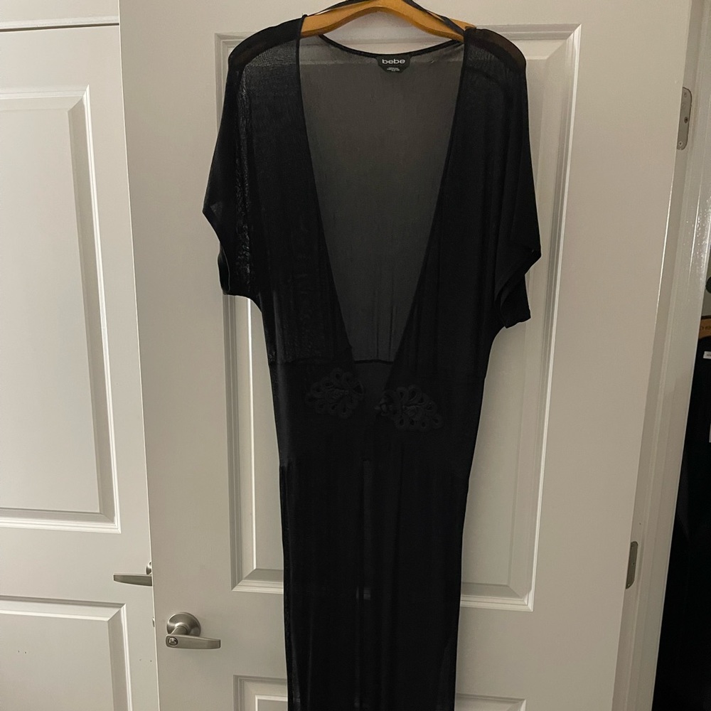 Black Sheer Swimsuit Coverup